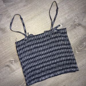 Blue Stretchy Tank Top